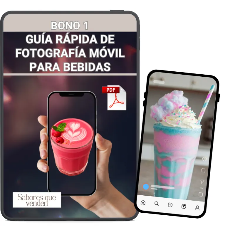 Bono 1: Guía rápida de fotografía móvil para bebidas