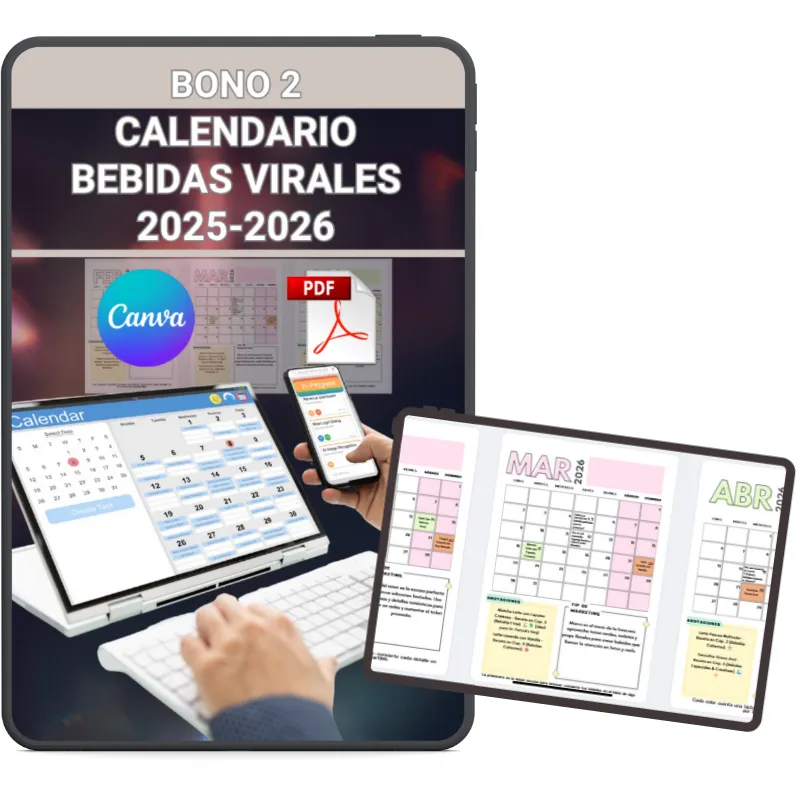 Bono 2: Calendario Bebidas Virales 2025–2026