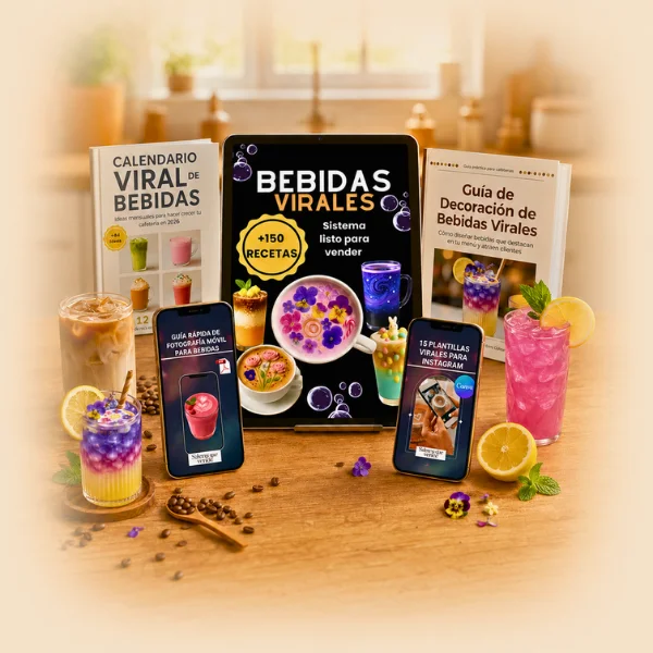 Sistema de Bebidas Virales — 150+ recetas listas para vender